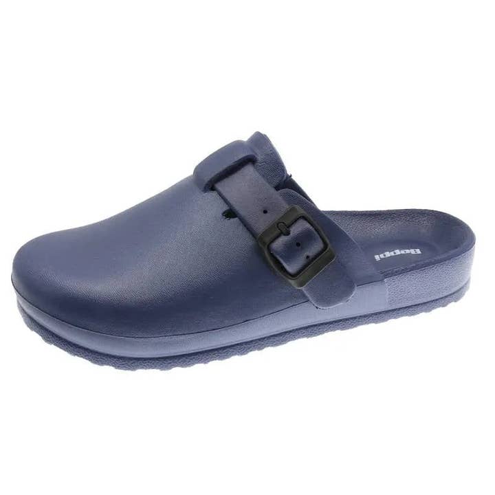 BeShoes Distribuição – wholesale Träskor – dam – Kvinnors komfortstrumpor blå Beppi-2200891