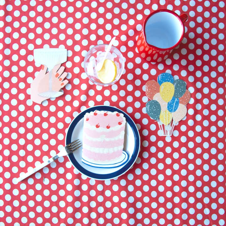 Isatopia - Wholesale Birthday Card - Party Cake Die Cut Card - Party Collection