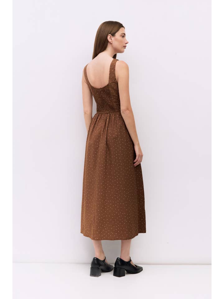 All Row - Wholesale Dress - Women's - The Melinda Dress | Polka Dot Milkmaid Dress8