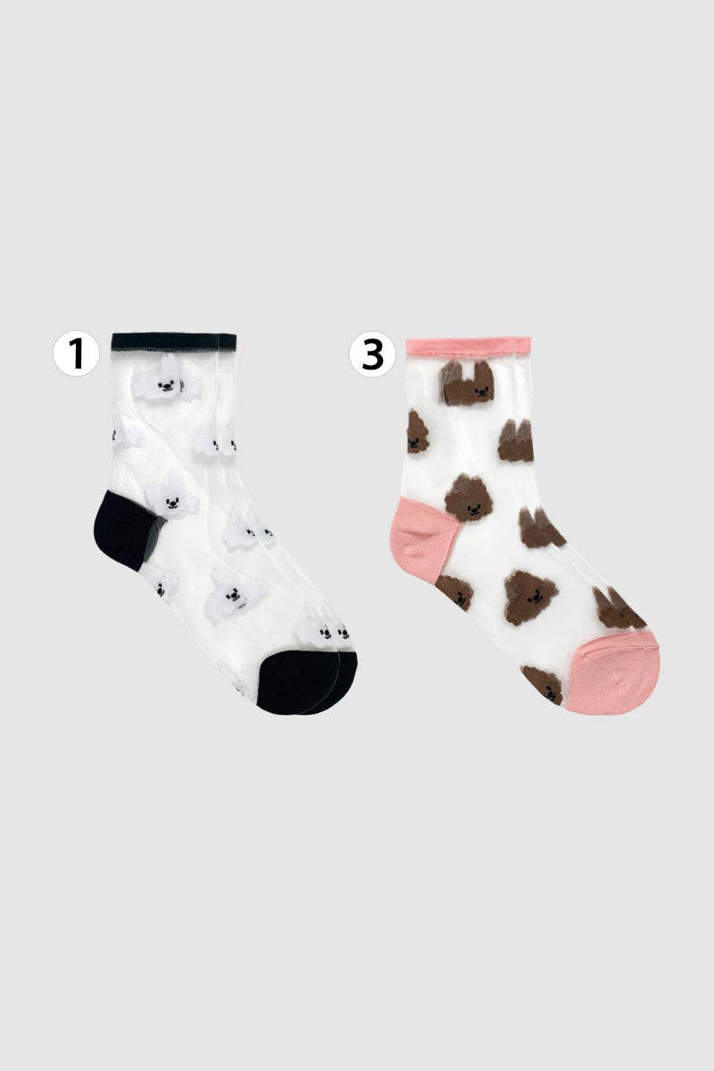 7DAYSSOCKS - Wholesale Socks - Women's - Women's Crew Sheer Cloud Socks2