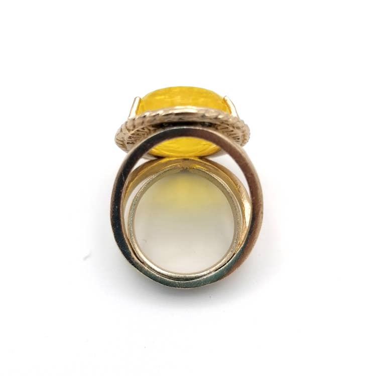 Patrizia Daliana – wholesale Cocktail/statement ring – Patrizia Daliana | “Classica” Line - Gold plated ring3