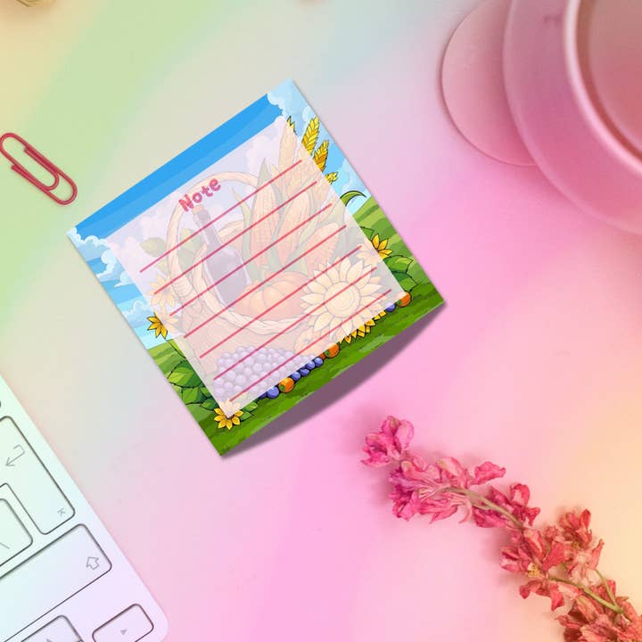 Höstfat Anteckningsblock 2,5"x2,5" 50 Sidor Estetisk Söt Kontorsmaterial Gåva för wholesale av Hikaru Tara Art Arst & Craft Gift Shop