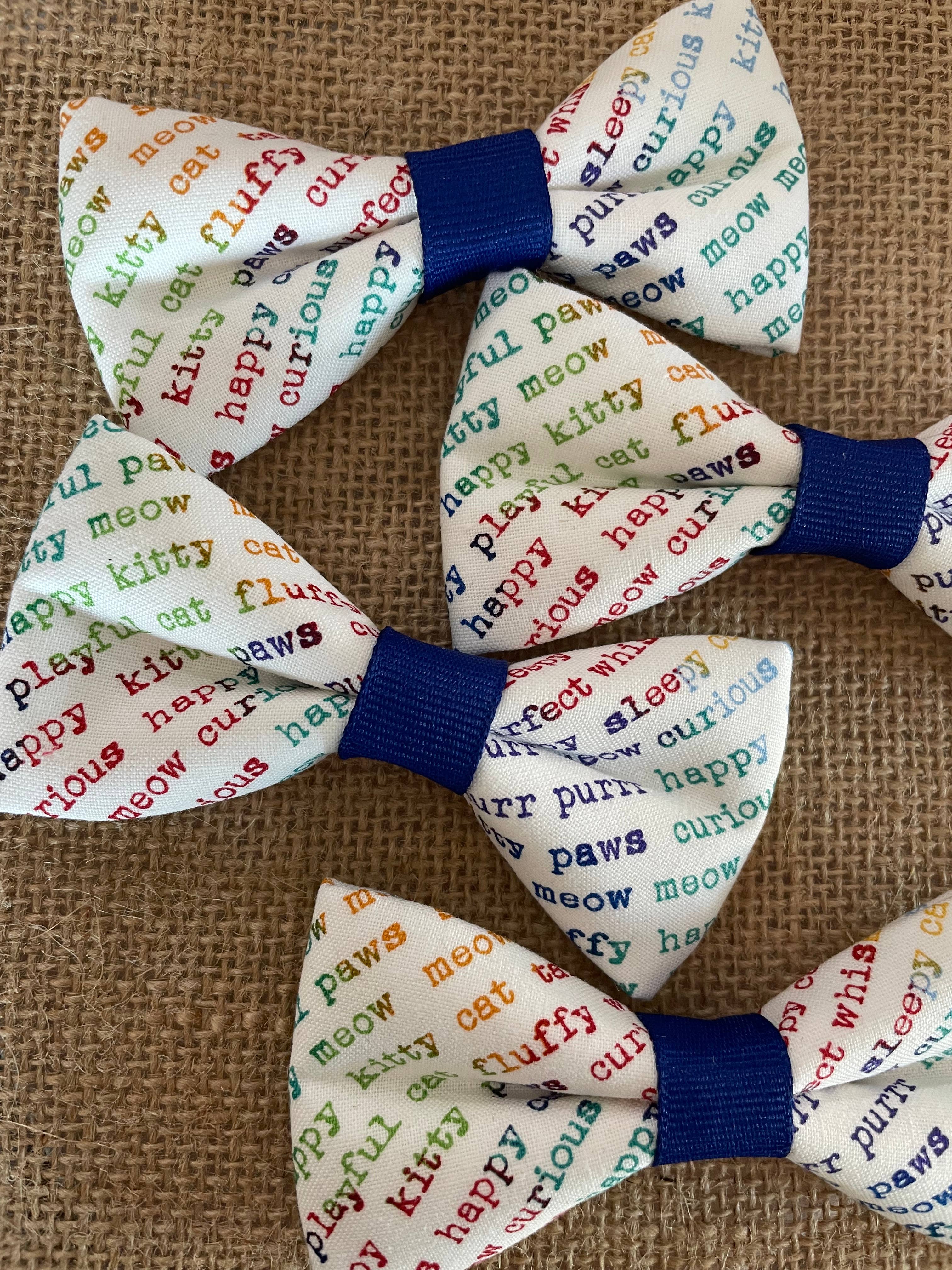 DOG BOW TIES - Wholesale Pet Bow Tie - Cat - MINI SIZE Kitty Cat Sayings4