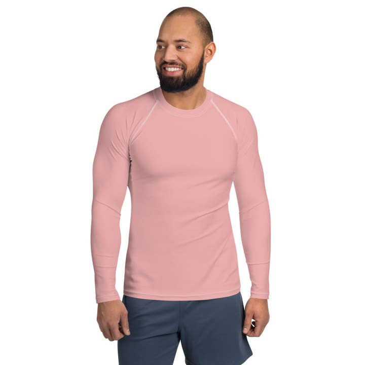 Pink Petal Men's Rash Guard for wholesale by Rainbow City