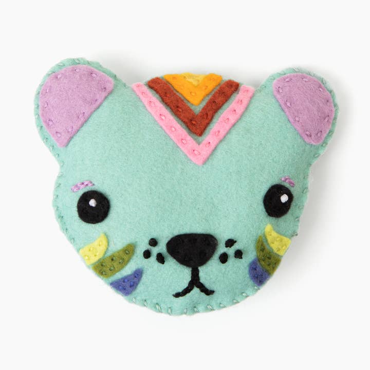 Purl the Fancy Tiger - DIY Craft Kit for wholesale by Heron Hill Stitch Co