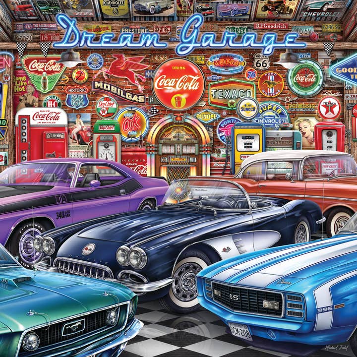 Dream Garage 1000 Piece Jigsaw Puzzle for wholesale by Springbok Puzzle