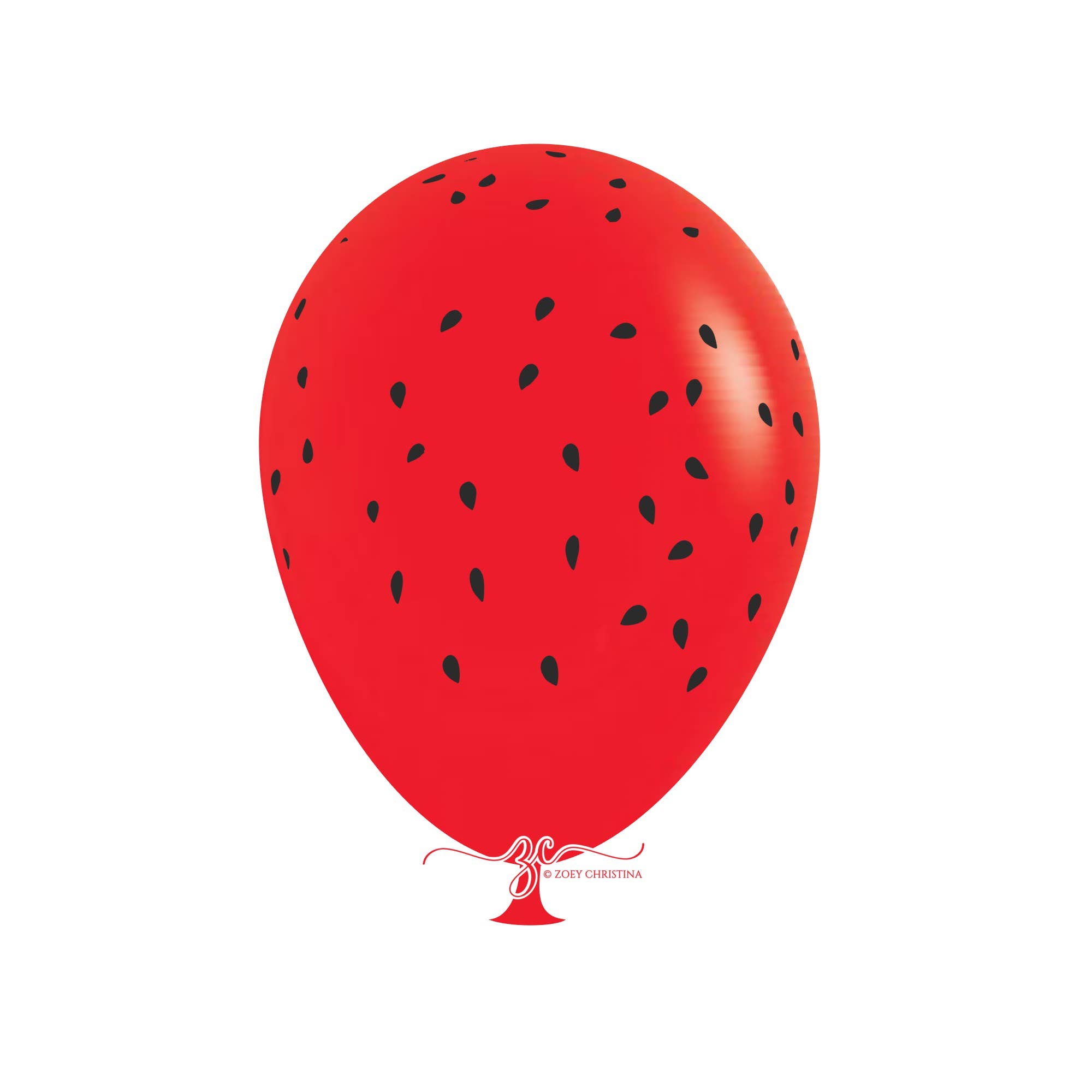Zoey Christina - Vendita all'ingrosso A palloncino - Palloncini in lattice con semi di frutta, 30,5 cm, con anguria e fragola2