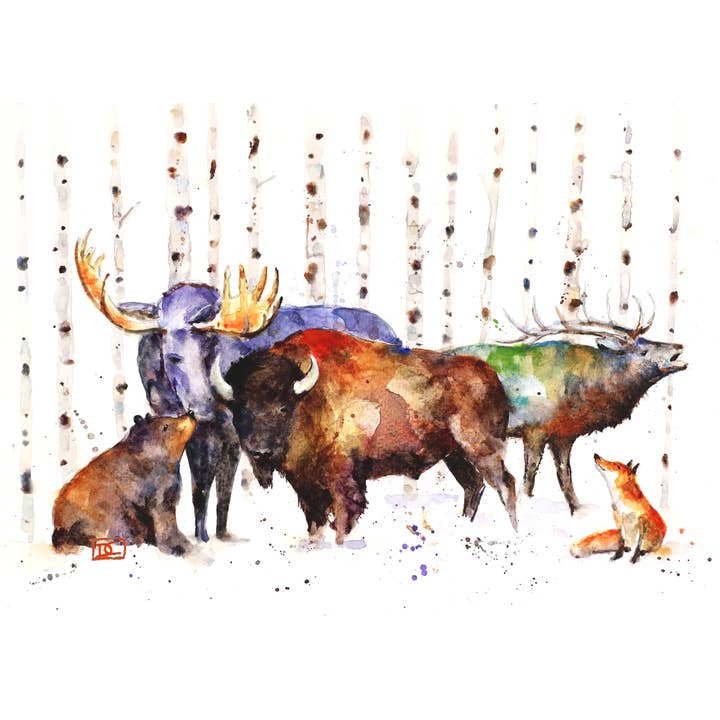 5 x 7" Greeting Card 'THE WOODLANDS' for wholesale by The Art of Dean Crouser Greeting Cards & Stickers