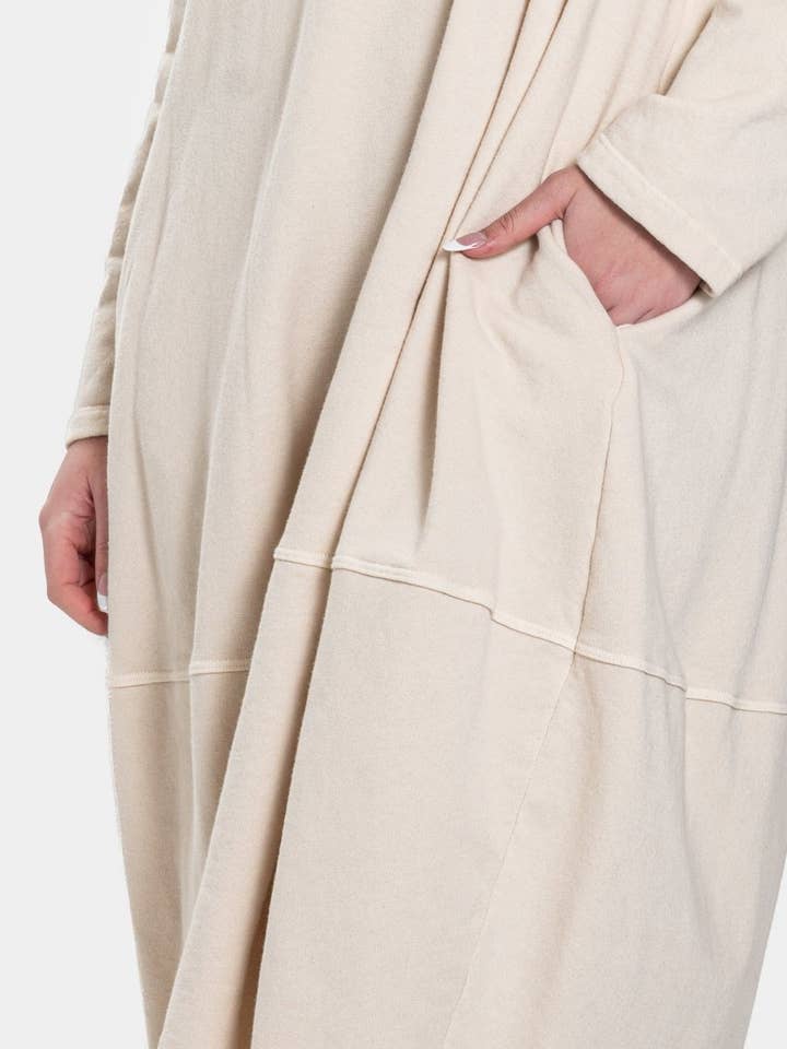 Baci & Amici Fashion - US Continental - Wholesale Dress - Women's - Knit Collar Midi Sweatshirt Dress19