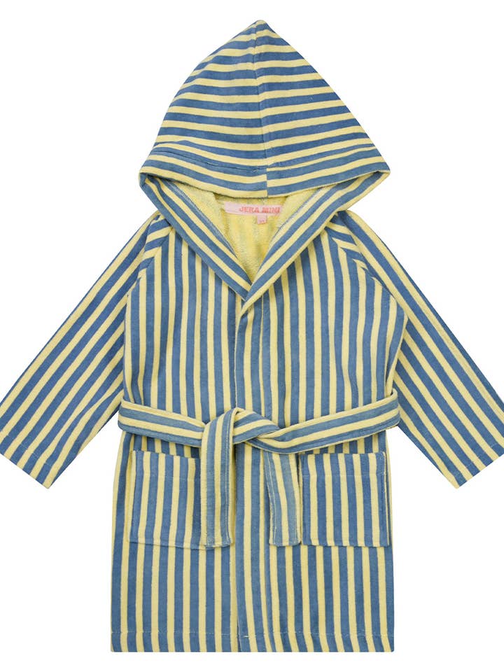 Morgonrock med marinblå och färgade ränder för 7–8 år för wholesale av JERA MINI