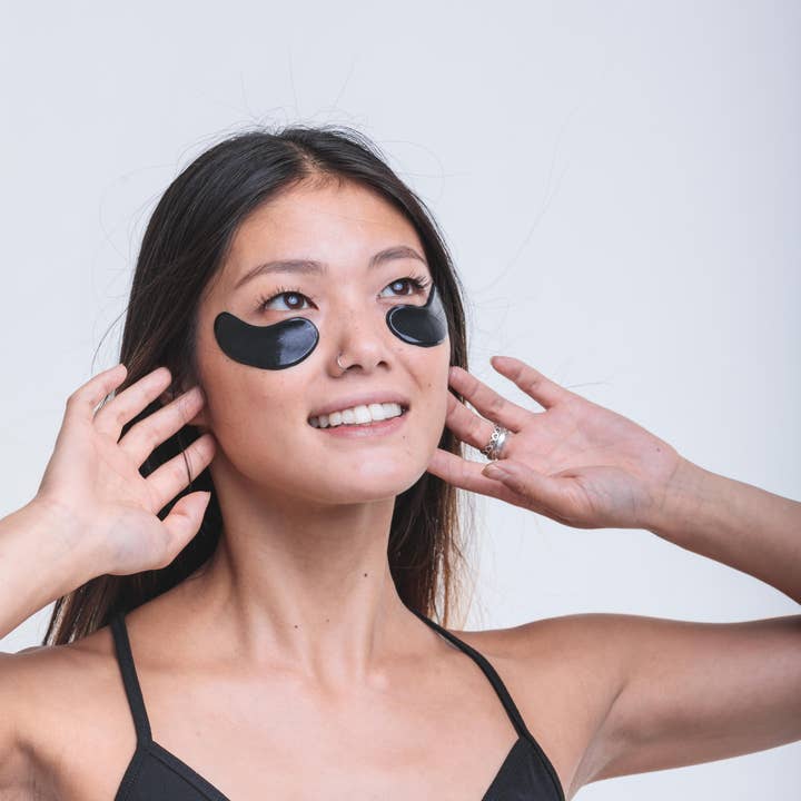 PURE SOL. - Wholesale Eye Treatment Mask - Wake Up Charcoal + Hyaluronic Acid Eye Mask - 1 pair