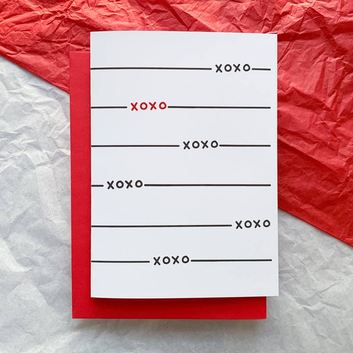 xoxo Semplice San Valentino Fatto a Mano di StoneDonut Design per la vendita all'ingrosso da parte di Stone Donut Design, LLC