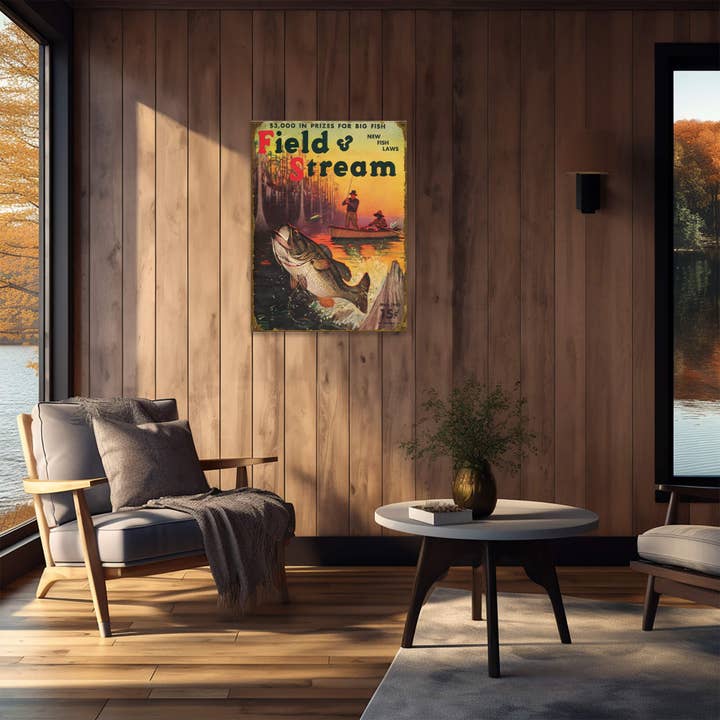 Old Wood Signs - Wholesale Sign - Field & Stream Cover May 1942 - Wood & Metal Wall Art5