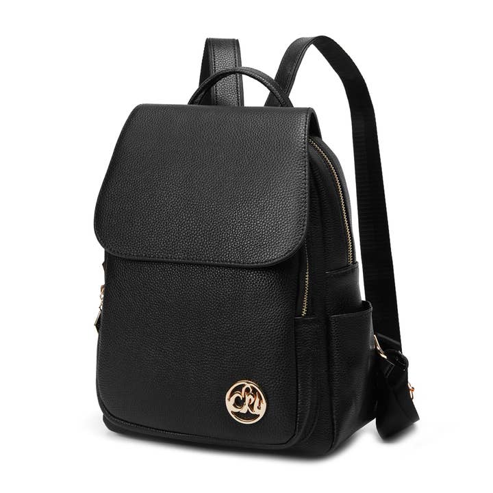 Leather Backpack C'iel Mars Black for wholesale by C'iel