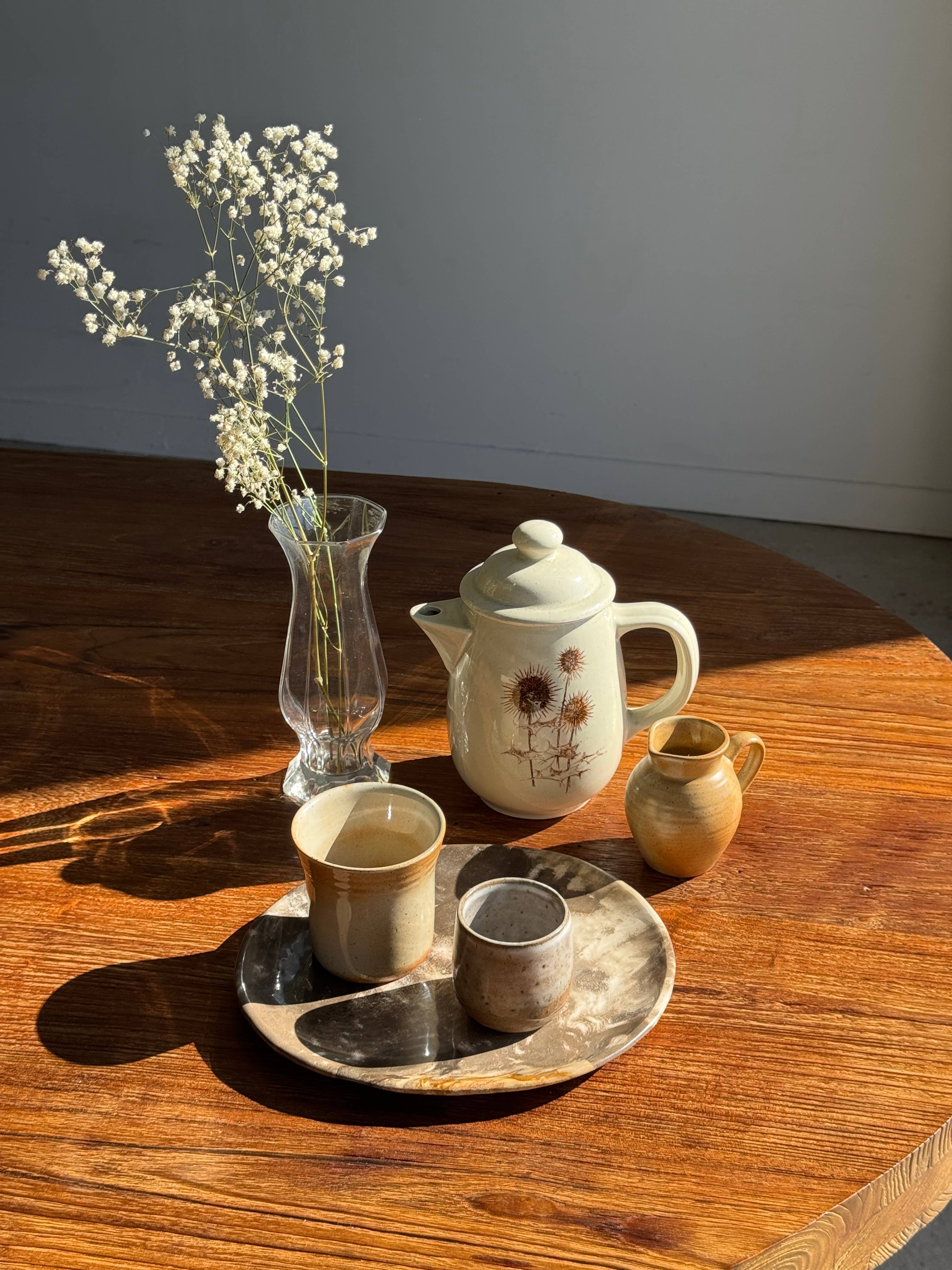 Office Objets - Wholesale Tea Pot - Sarreguemines teapot with thistle patterns H204