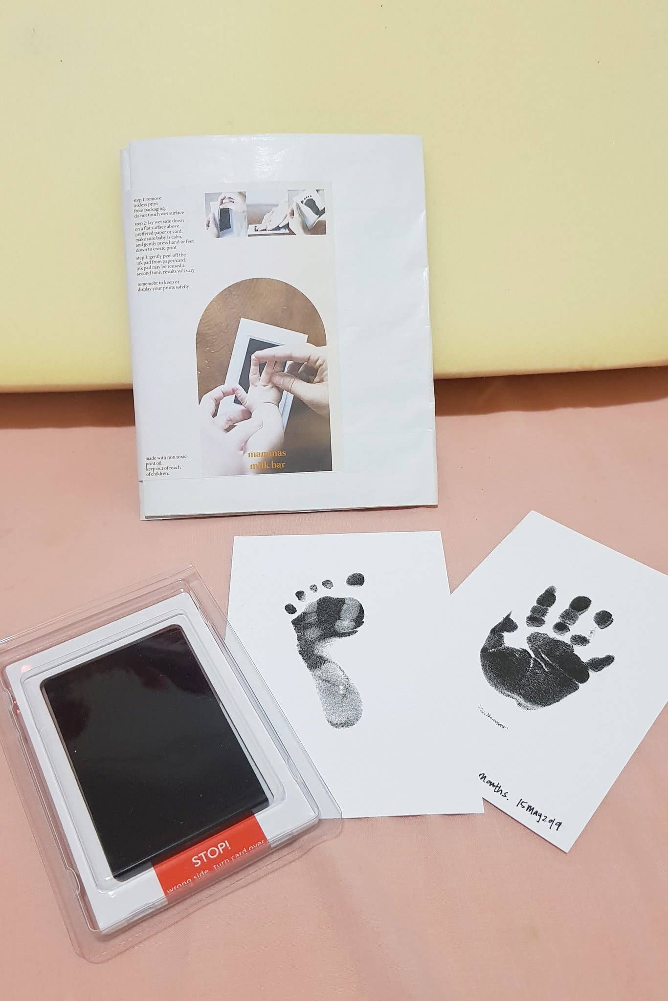 Mammas Milk Bar – wholesale Hand & footprint kit – Child & baby – Mammas Milk Bar Inkless Print Keepsake5