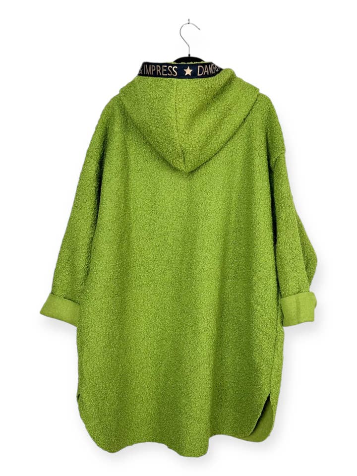 Lucky Nana - Wholesale Coat - Women's - AH 22173 - Boucle Fabric Coat11