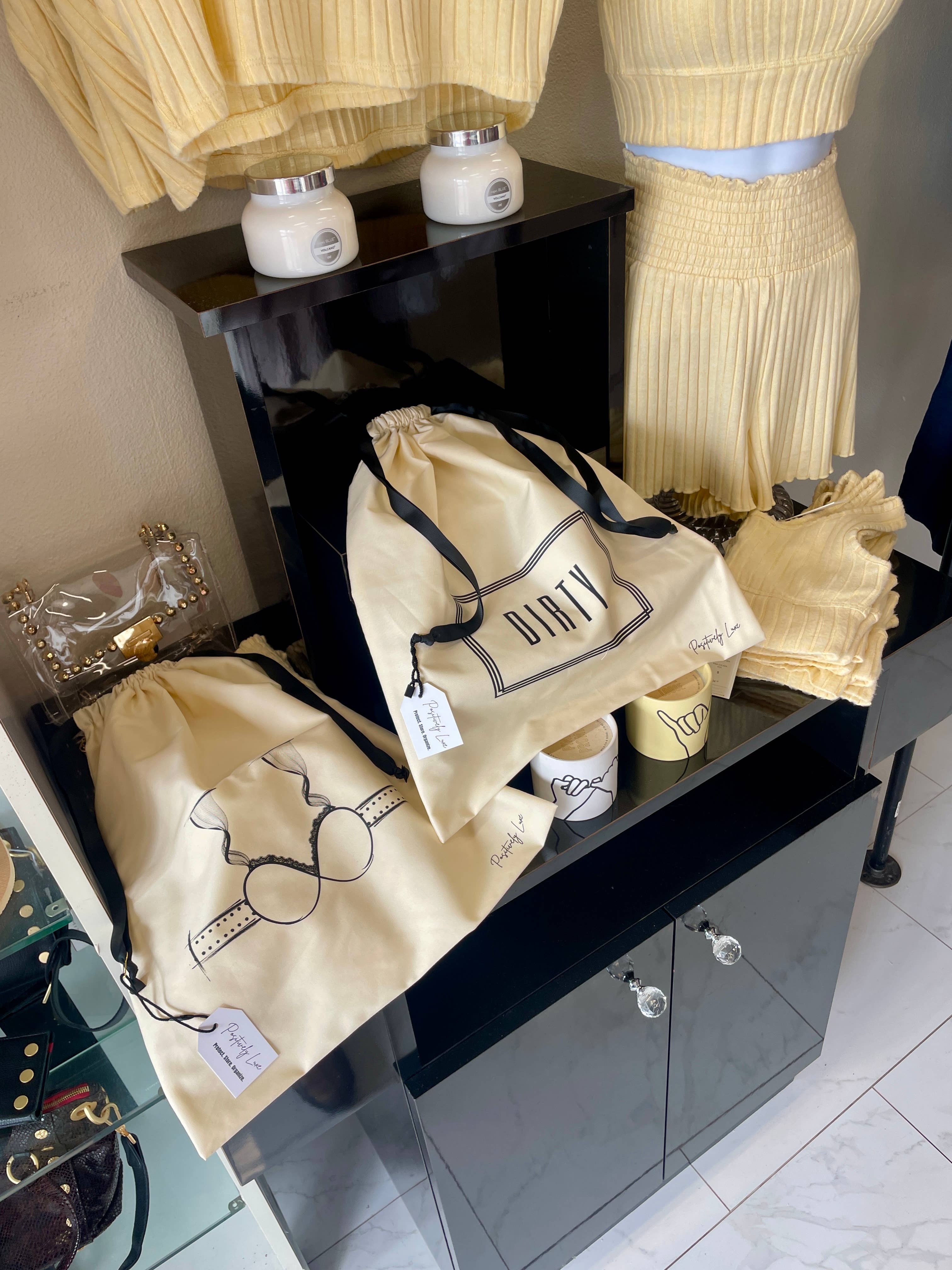 Positively Luxe – wholesale Påse med dragsko – Unisex – Må ditt hjärta och din garderob vara fulla dragsko-resväska8