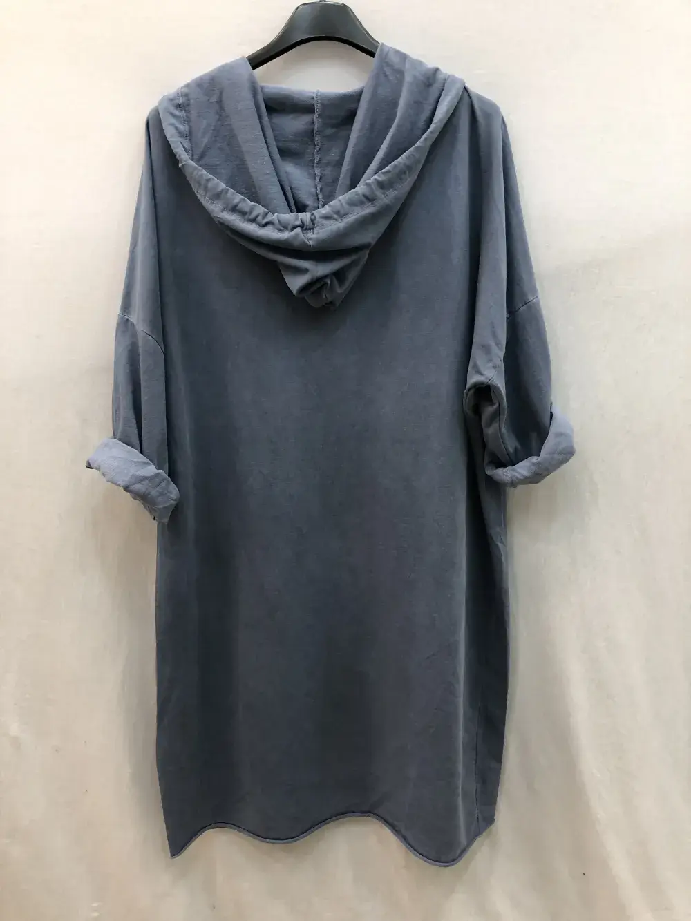 Mimi & Gogo - Wholesale Dress - Women's - Hooded sweatshirt dress with pockets @8587_RSweatsPoche19