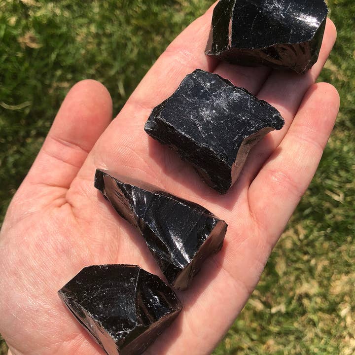 New Moon Beginnings - Wholesale Spiritual Stone/Crystal - Raw Black Obsidian Stone