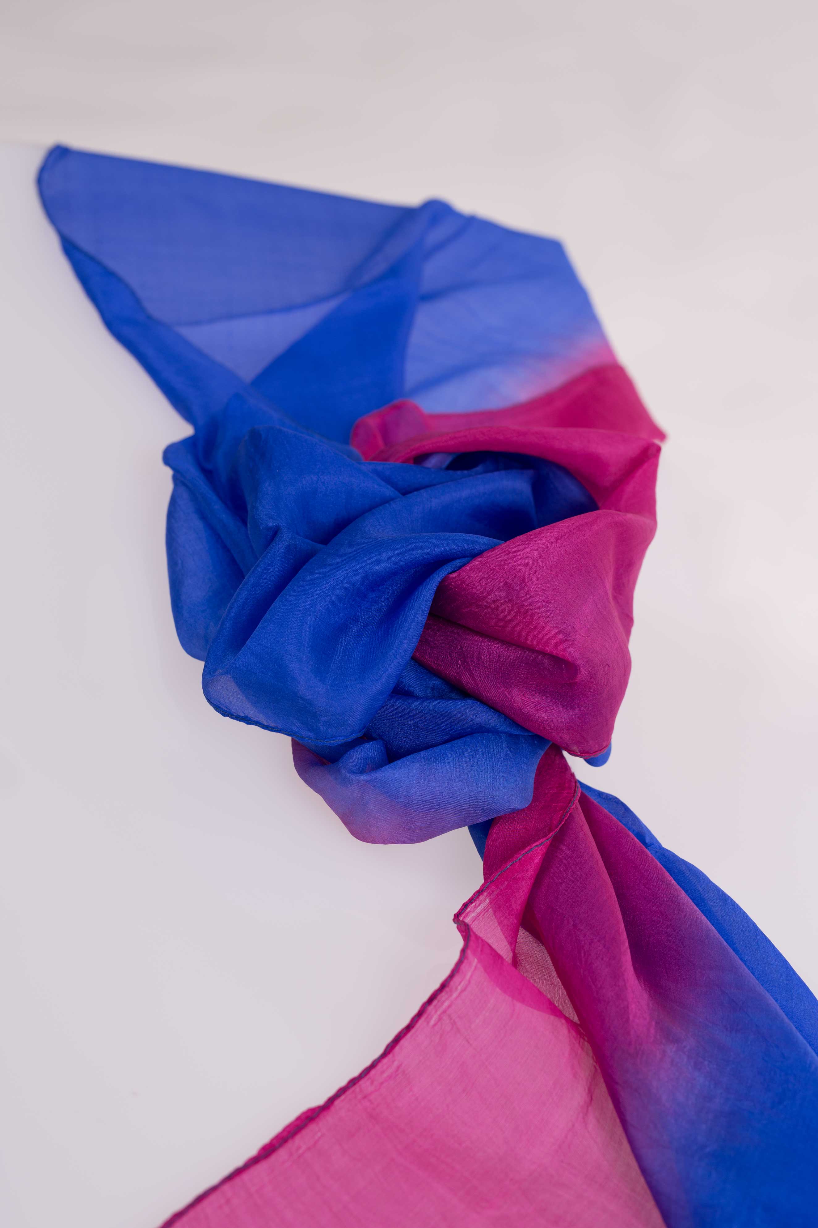 MR Complements - Wholesale Scarf - Women's - Two-tone natural silk scarf2