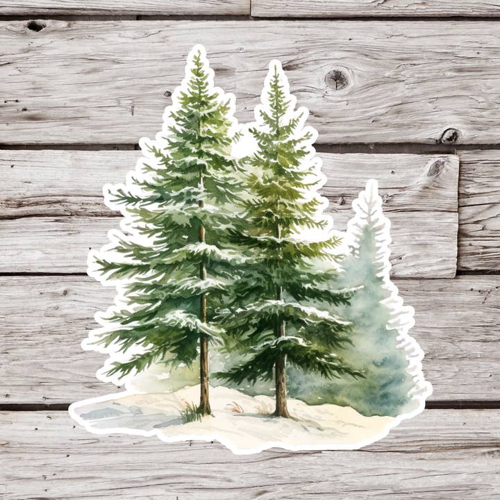 Pine Tree Sticker, Tree Sticker, Forest Sticker for wholesale by NatureCuts