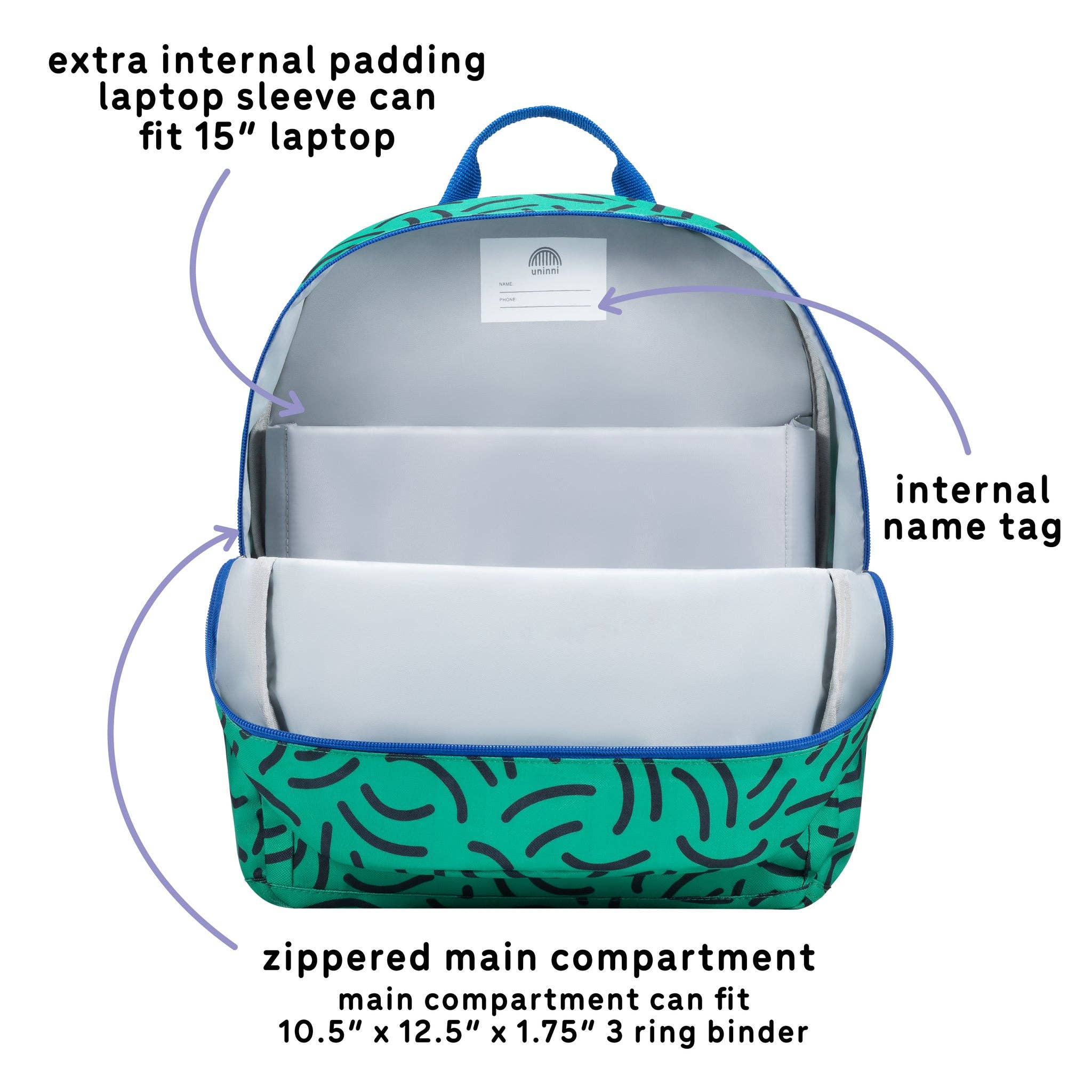 Ethan Backpack - Brush Strokes for wholesale on Faire5