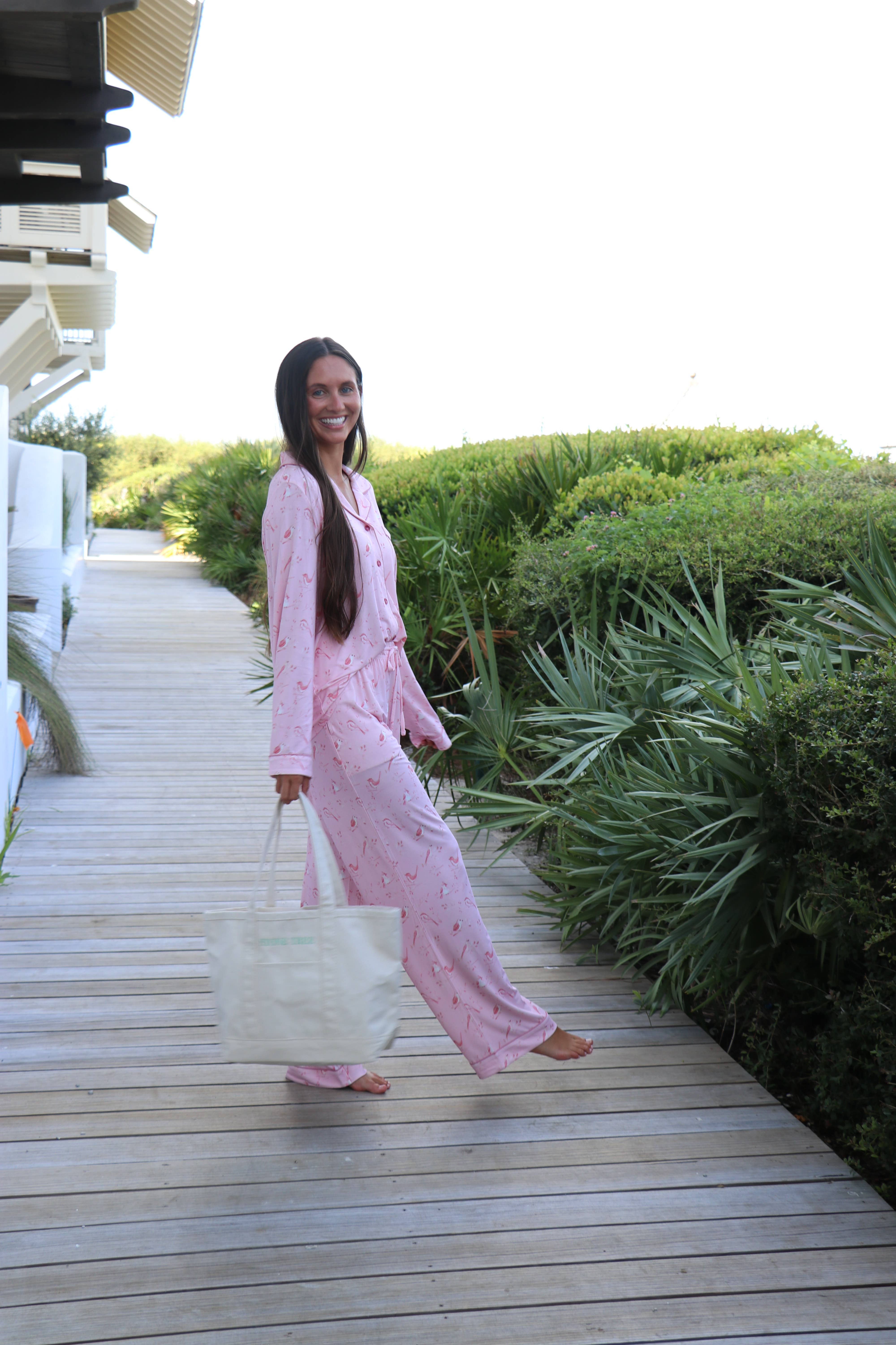 Stone Tree Pajamas – Großhandel Schlafanzug-Set – Damen – Das klassische lange Set - Birdie3