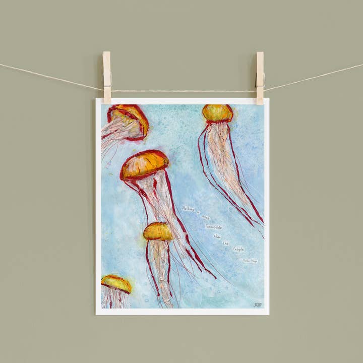 Jellyfish - print for wholesale by Found & Rewound