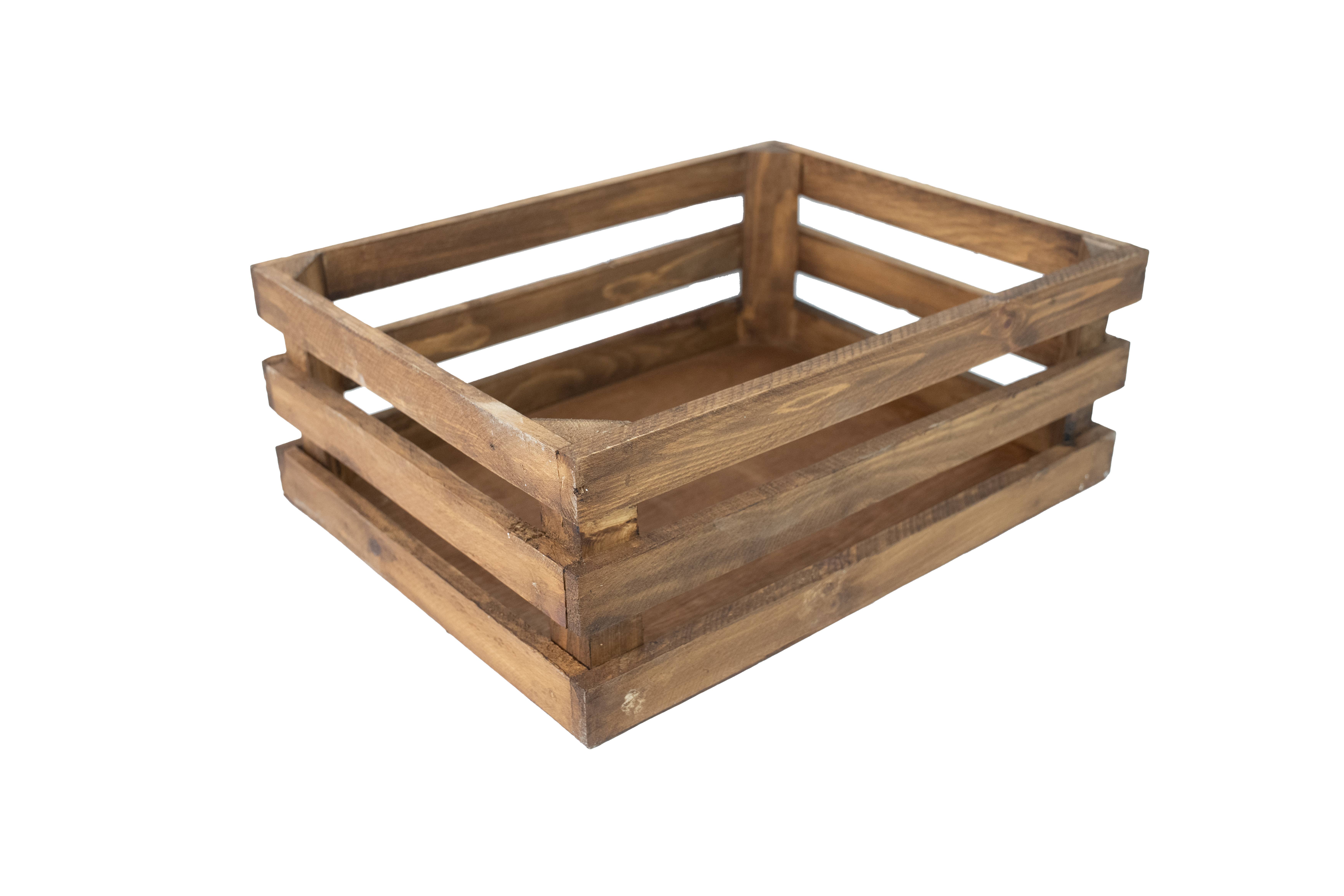 My Amigos Imports - Wholesale Retailer Display - Home & Living - Killian Rustic Wood Crate-Store Display-Set of 3-Brown 11