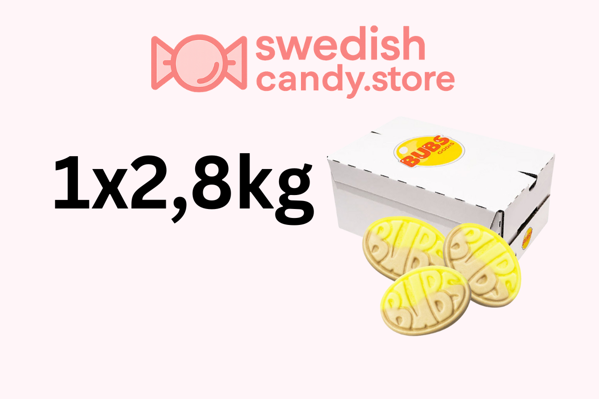 Swedish Candy.Store - Swedish Candy - Wholesale Gummy - BUBS Banana 2.8kg Swedish Candy0