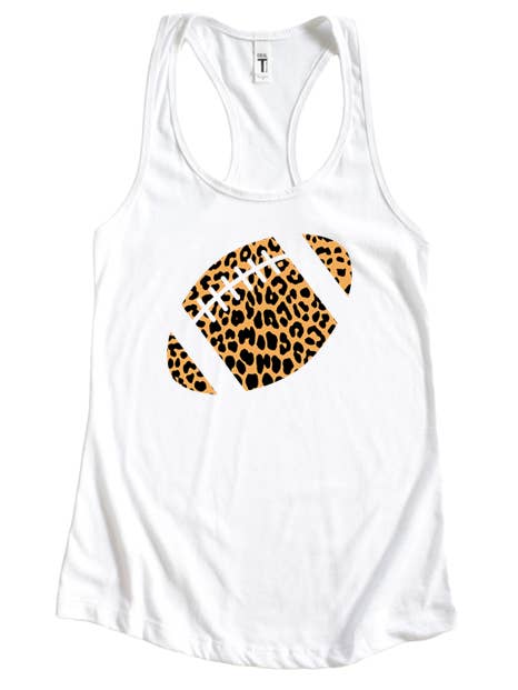 Leopard Football Tank for wholesale by Wildberry Waves