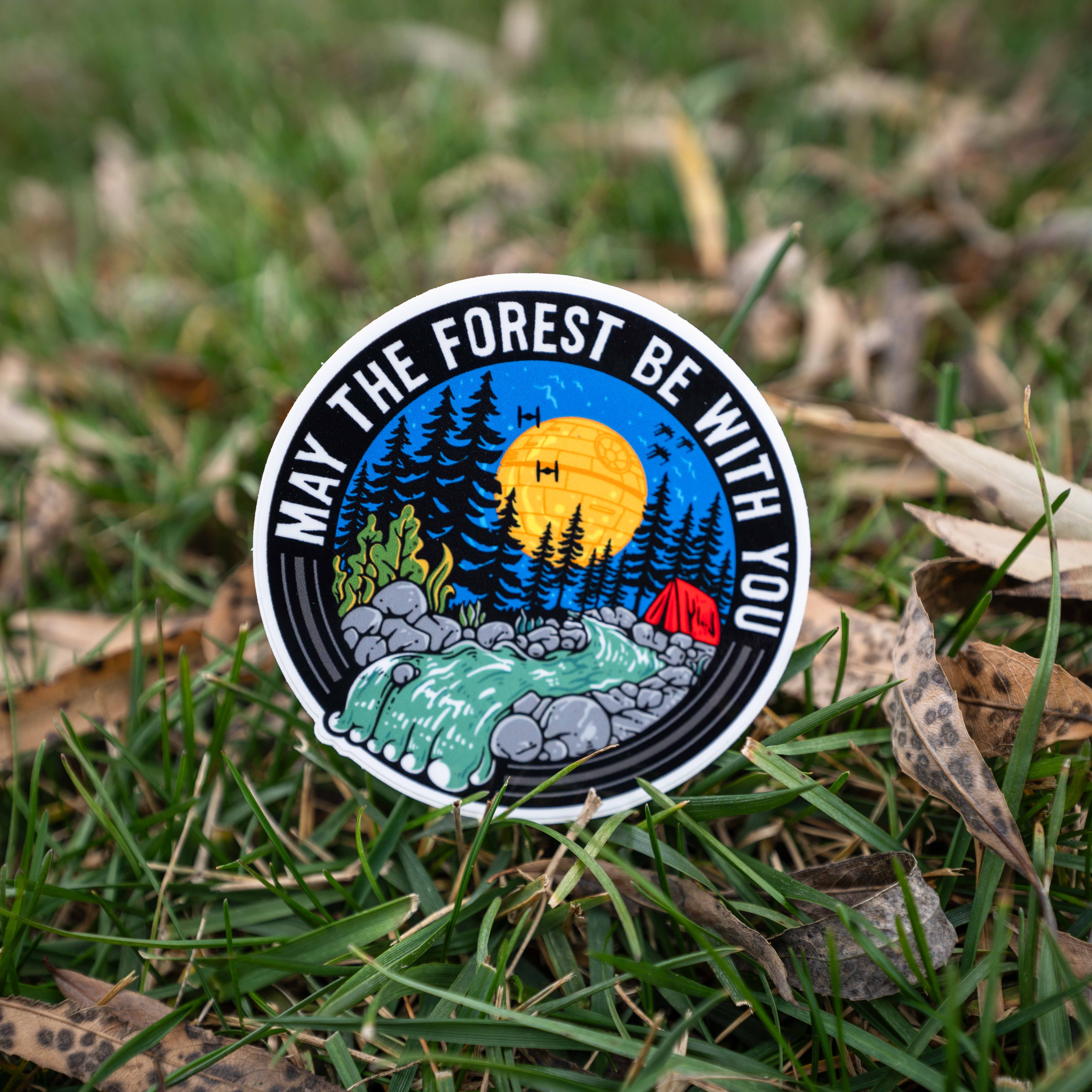 Hey Bear Outdoors - Wholesale Sticker - May The Forest Be With You Sticker