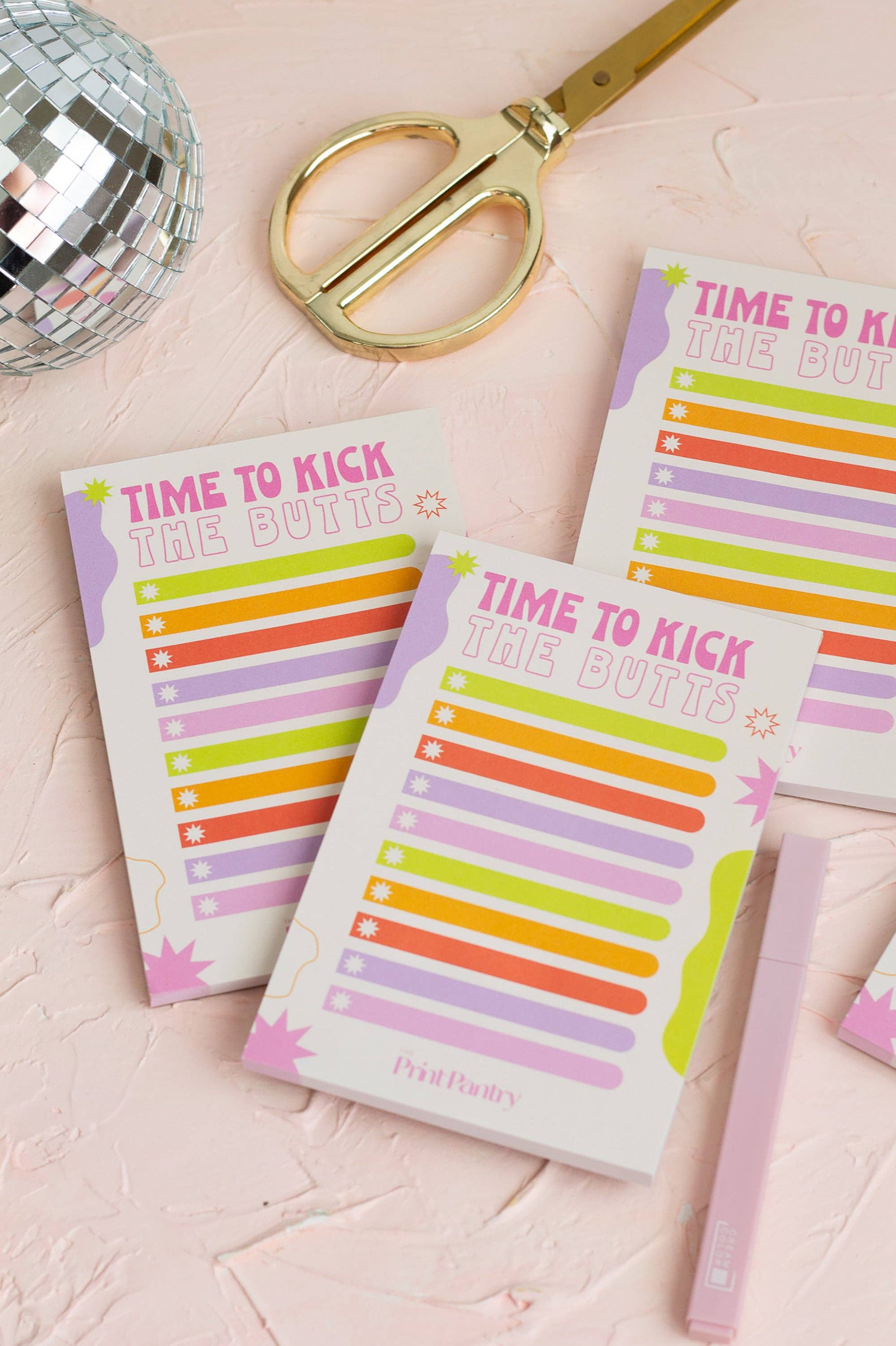 The Print Pantry - Wholesale Notepad - Kick the Butts Notepad6