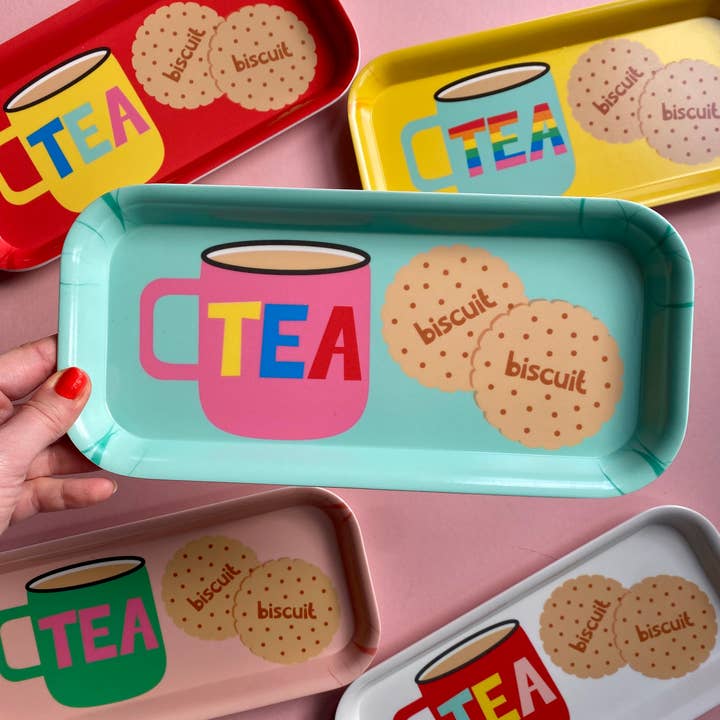 Poppekins - Wholesale Serving Tray - Tea and Biscuits Melamine Tray8