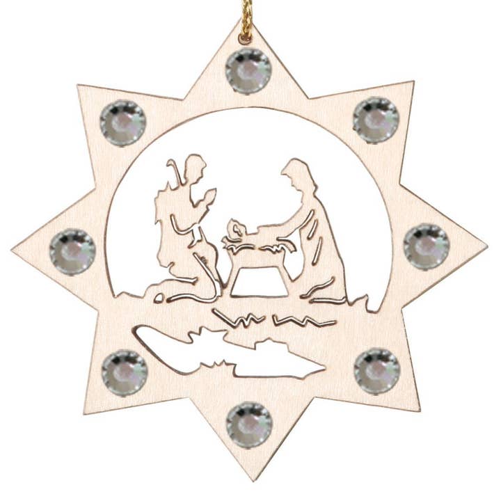 Dolfi - Wholesale Ornament - Nativity Scene Decoration and Swarovski Crystals0
