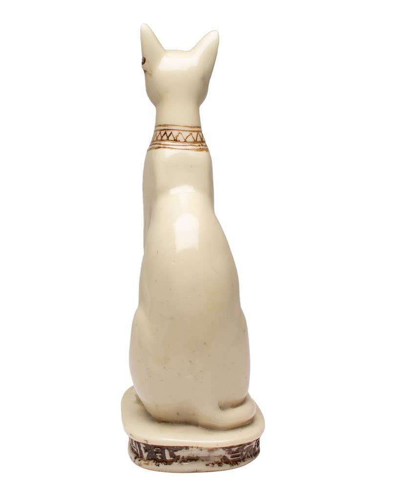 Discoveries, Inc. – Estatueta decorativa por atacado – Estátuas da Deusa Bastet - Gato Branco - Deusa Egípcia9