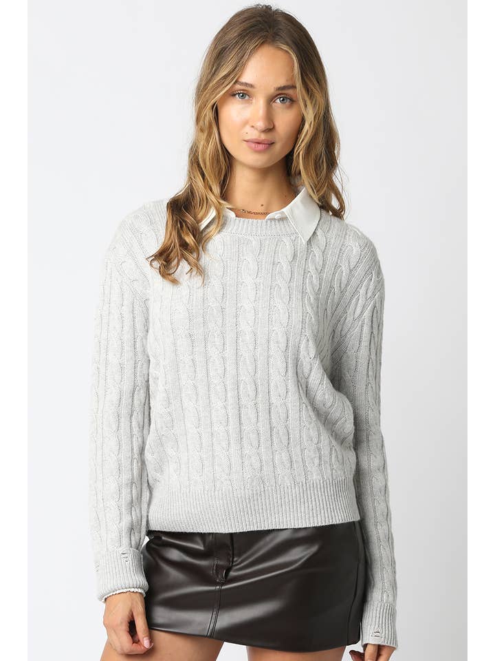 Olivaceous - Wholesale Knit Top - Women's - Tessa 2 in 1 Sweater Top9