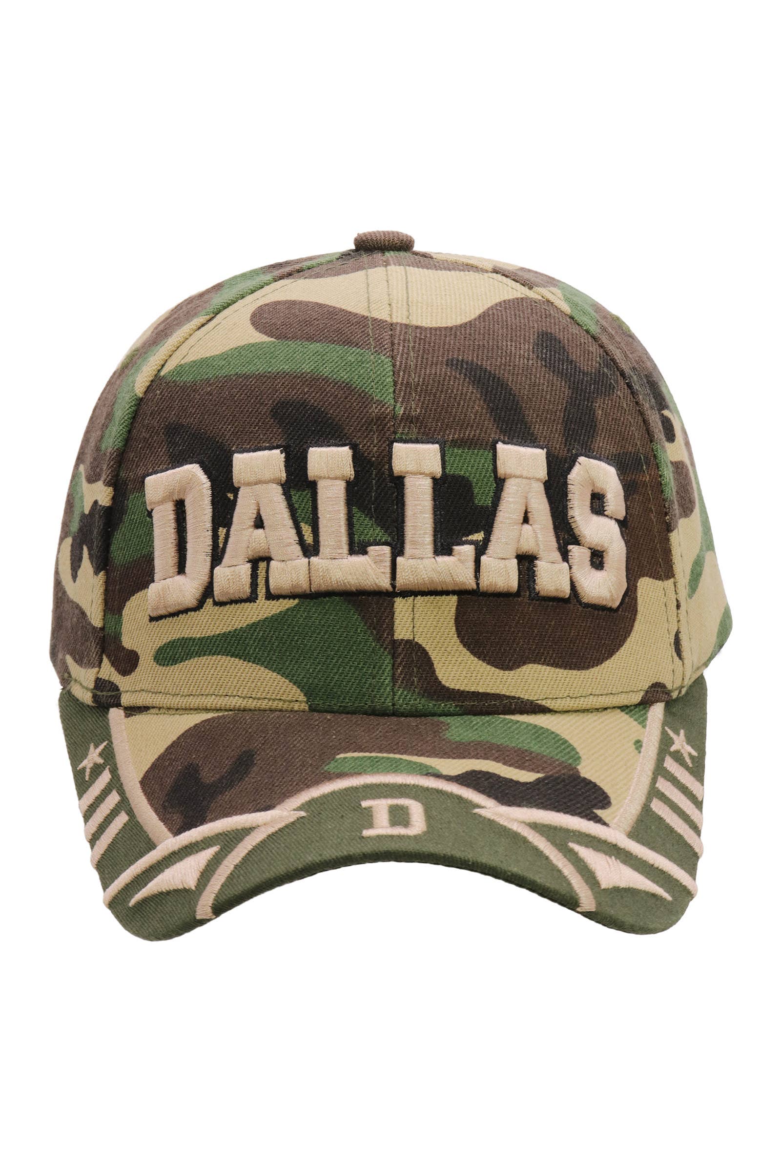 Cap Zone - Wholesale Baseball Cap - Unisex - Dallas Logo Embroidered Twill Acrylic Baseball Cap1