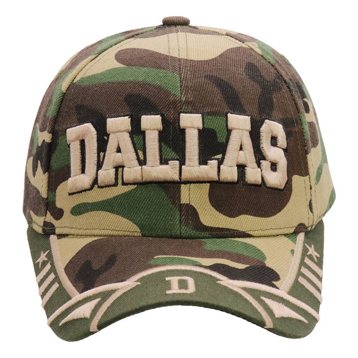 Cap Zone – Engroshandel Baseballkasket - Unisex – Dallas Logo broderet twill akryl baseballkasket1