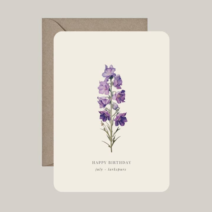 De Papierboetiek - Wholesale Birthday Card - Card with envelope | birth flower July