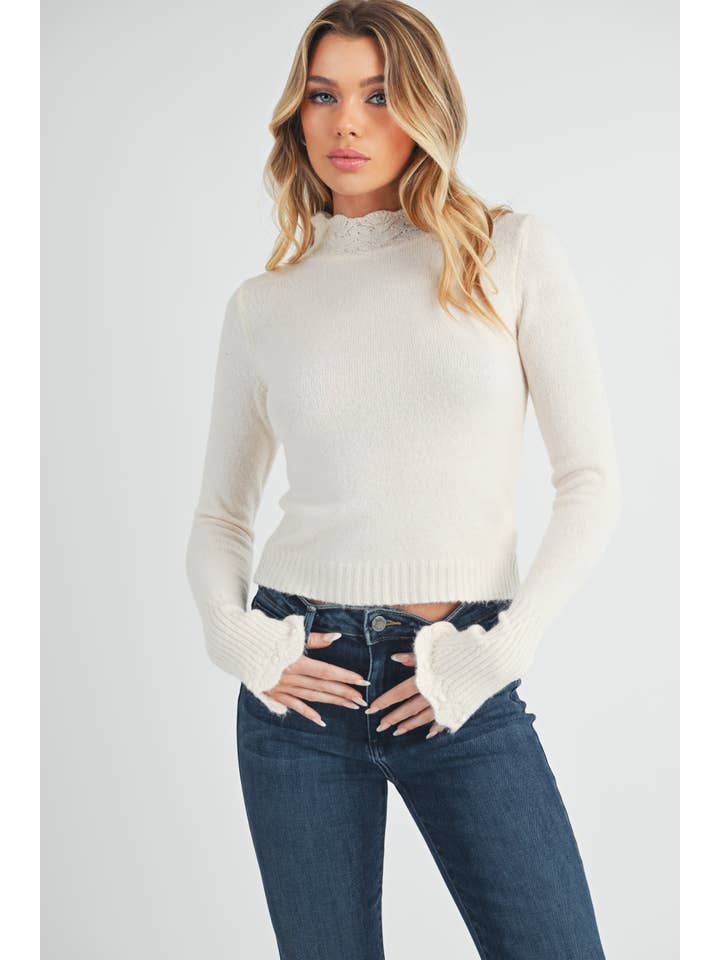 AEMI + CO - Wholesale Knit Sweater - Women's - 3225EK Mea Sweater