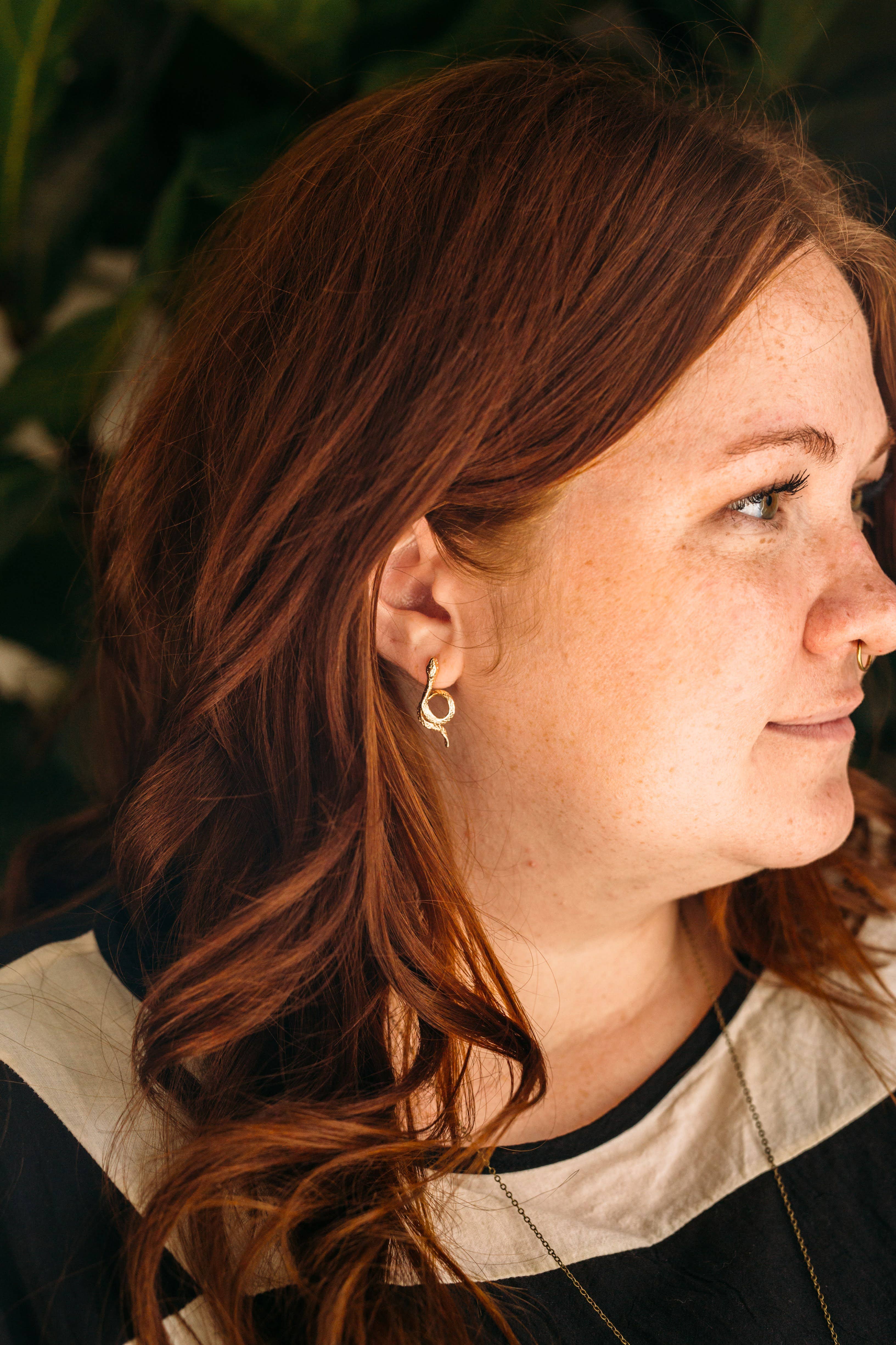 Crafts & Love - Wholesale Stud/Post Earrings - Snake Studs1