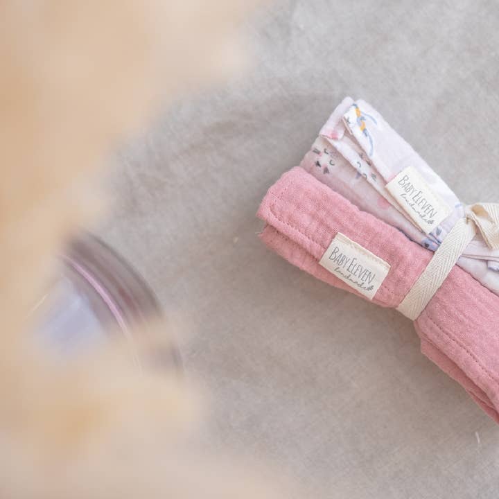 CLOVER COLLECTION MINI MUSLIN PACK for wholesale by Baby Eleven Handmade