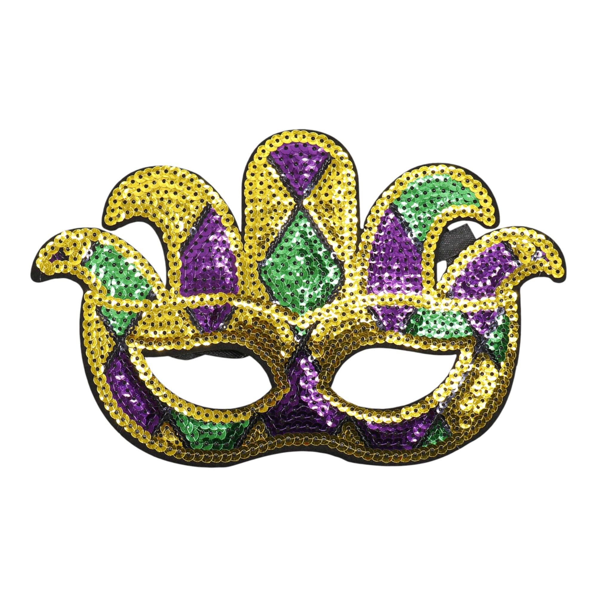 ASSORTED Mardi Gras Party and Carnival Sequin Mask SS51109-11 (12PC) for wholesale on Faire1