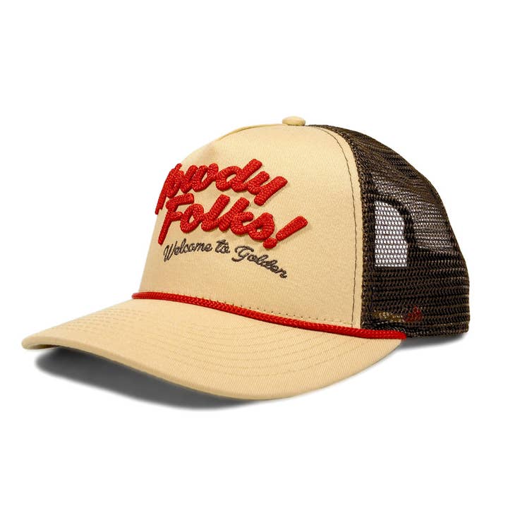 Hat - Howdy Golden Tan Trucker for wholesale by YoColorado