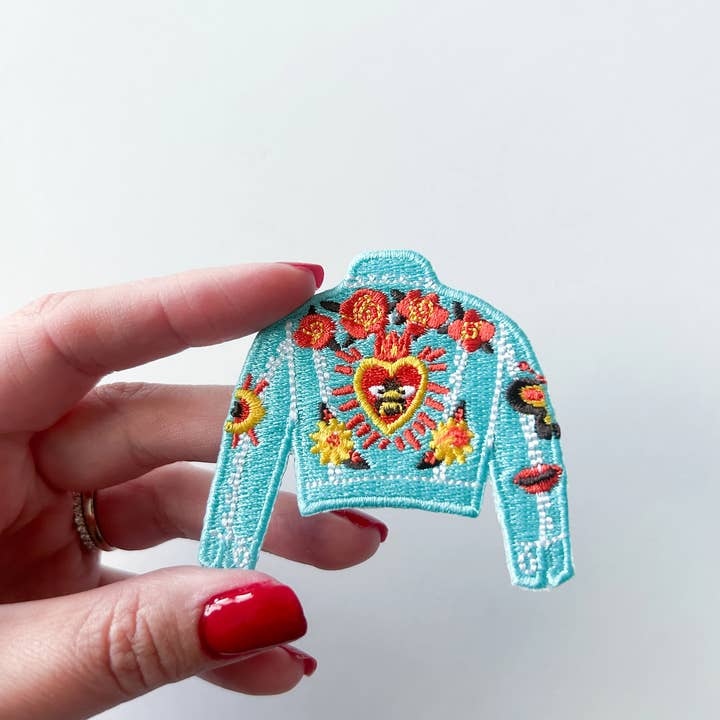 Field Trip Threads – wholesale Patch – Cowgirl Jean Jacket Patch Embroidered Iron-On Patch