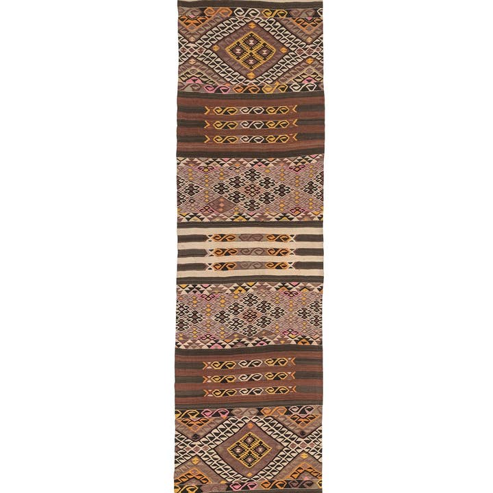 3'1'' x 15'5'' Vintage Handmade Turkish Kilim Runner Rug for wholesale by Rugtolia