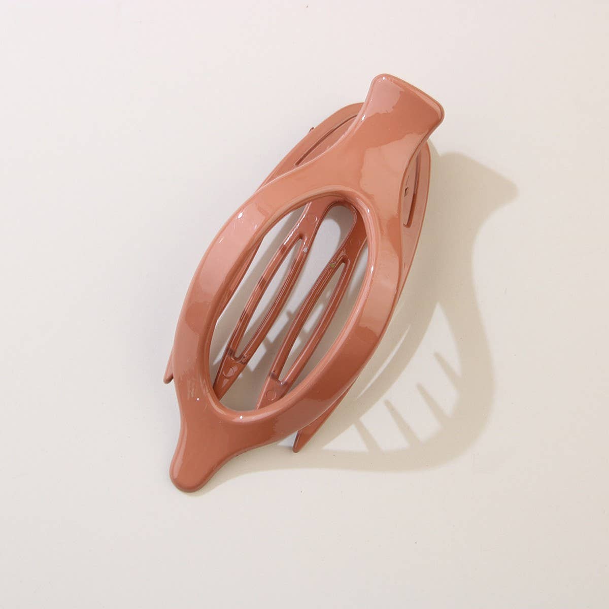 ACCITY - Wholesale Hair Clip - Women's - Glossy Matte Oval Hair Clip-Large Duckbill Style_CWAHA0747927