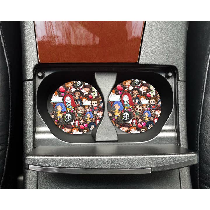 Valentine’s Horror Car Coaster Set for wholesale by The Goblin Saloon